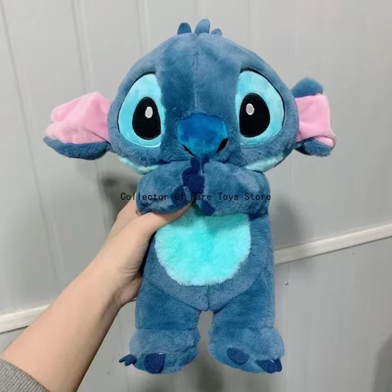 Stitch Sleep Companion Sound Soothing Music Children'S Plush Toy Baby with Airbag Breathing Light Doll Breathing Festival Gift